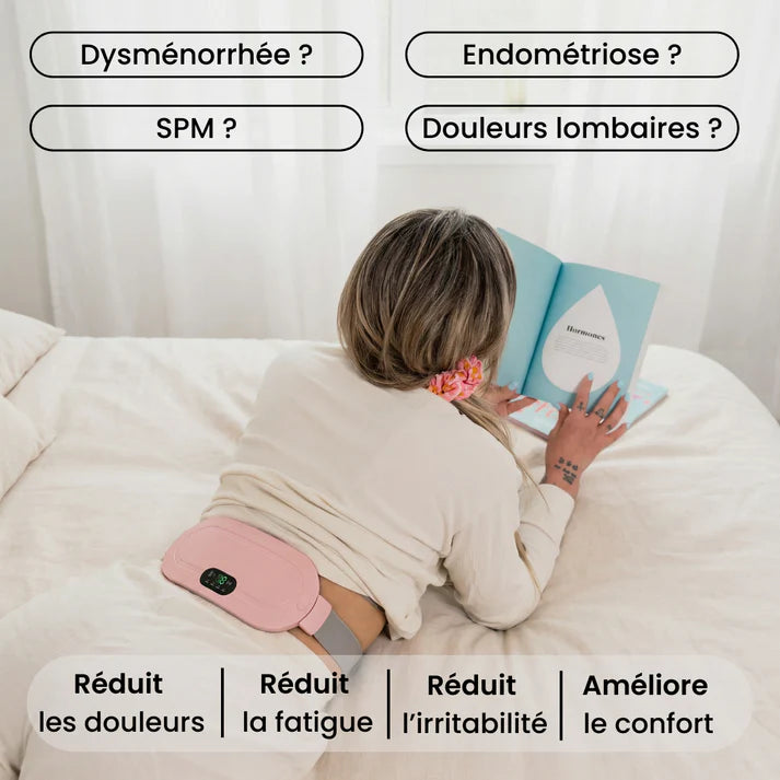 Ceinture chauffante et massante menstruelle
