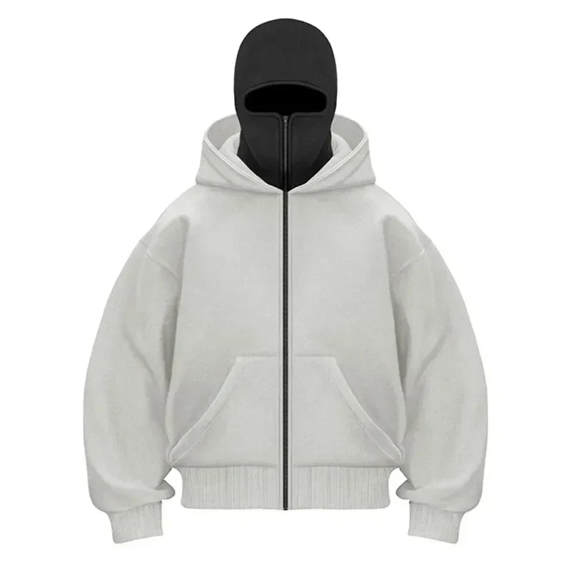 Masked Zipped Hoodie