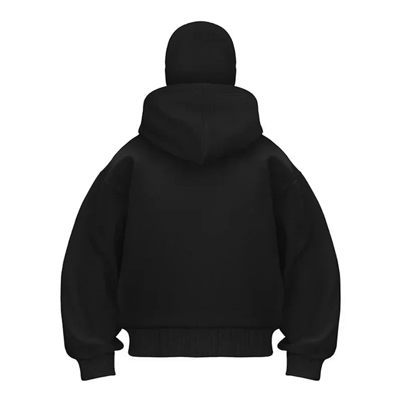 Masked Zipped Hoodie