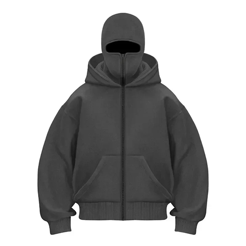 Masked Zipped Hoodie