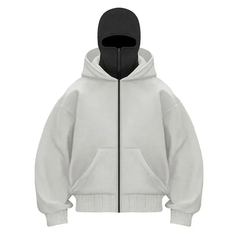 Masked Zipped Hoodie