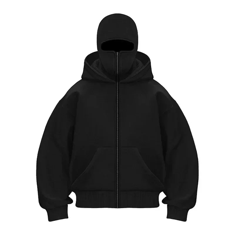 Masked Zipped Hoodie