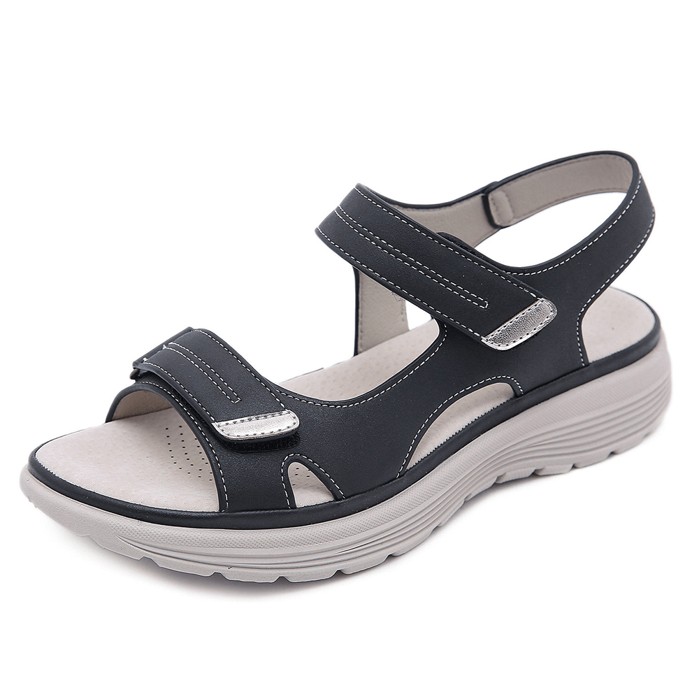 Elegant Comfort Leather Sandals