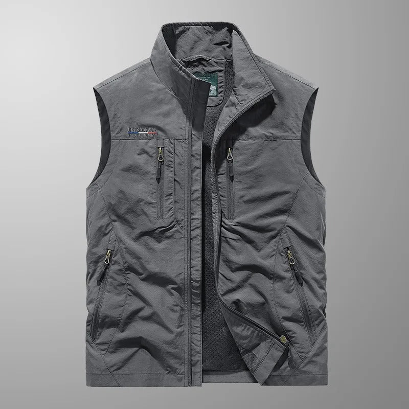 Breathable Cargo Vest with Pockets