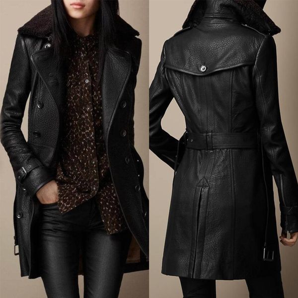 Stylish Leather Coat