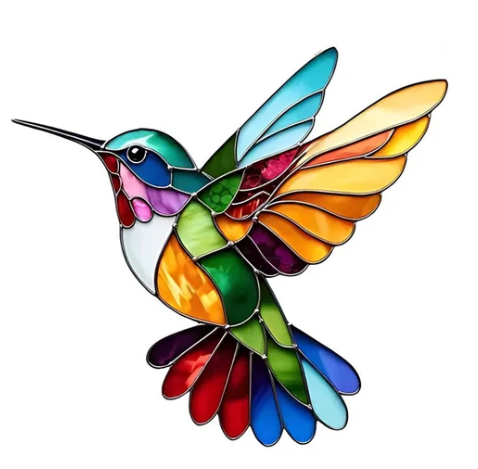 Colorful Hummingbird Necklace