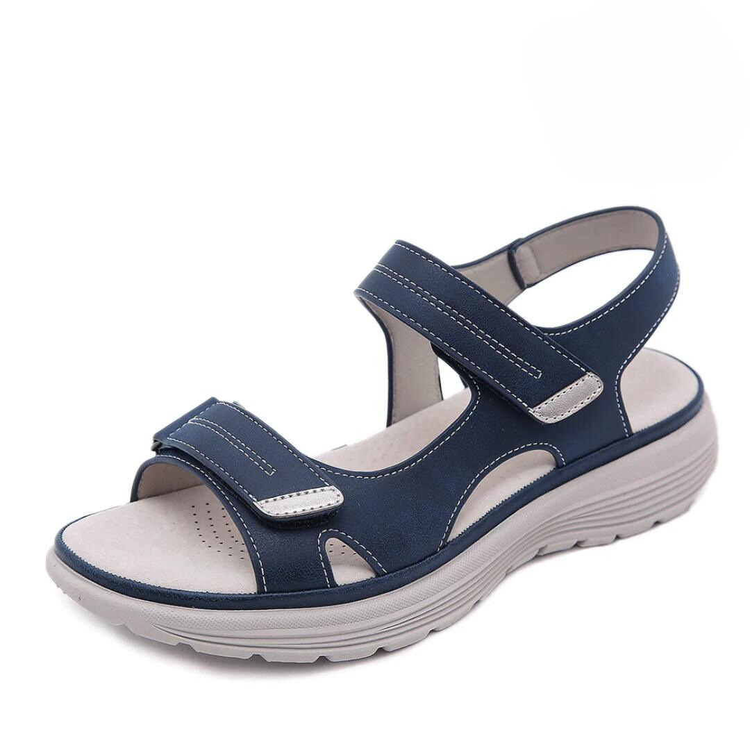 Elegant Comfort Leather Sandals