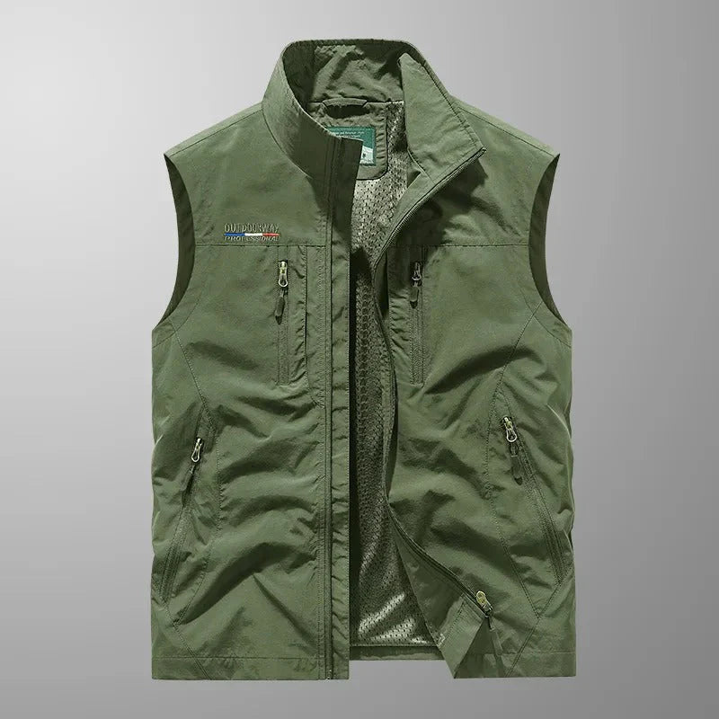 Breathable Cargo Vest with Pockets