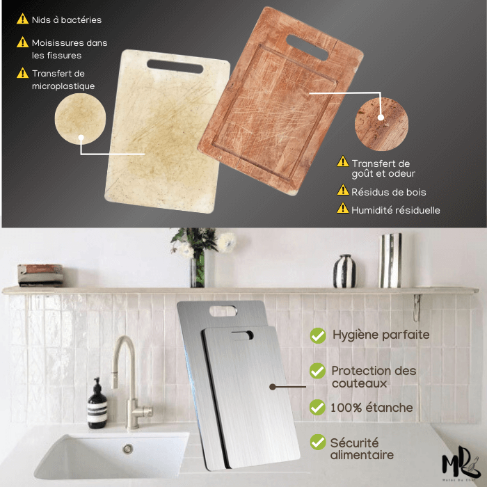 Planche Découpe Titane Propre