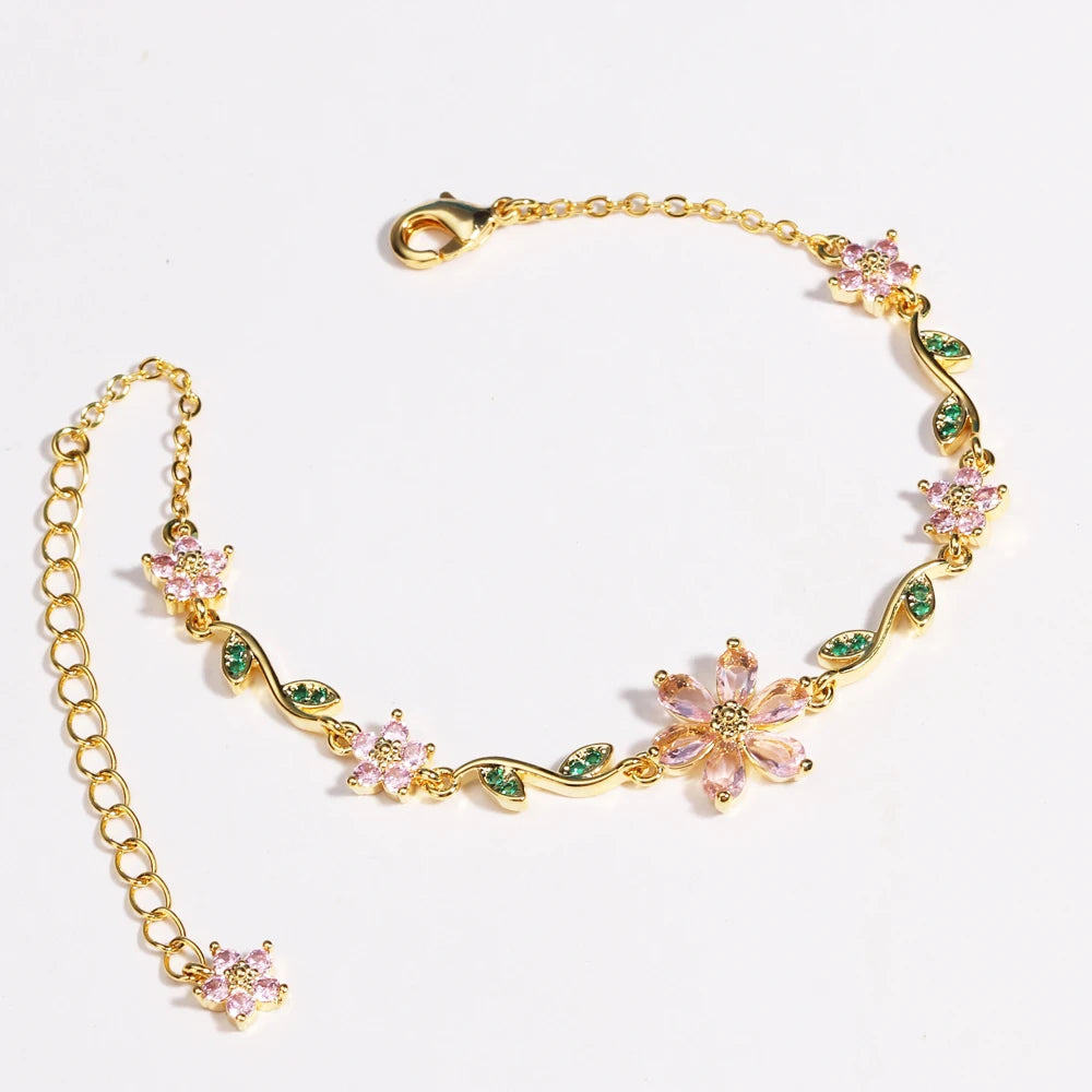 Crystal Petals Bracelet