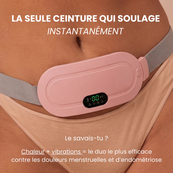 Ceinture chauffante et massante menstruelle