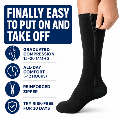 Compression Socks with Zipper