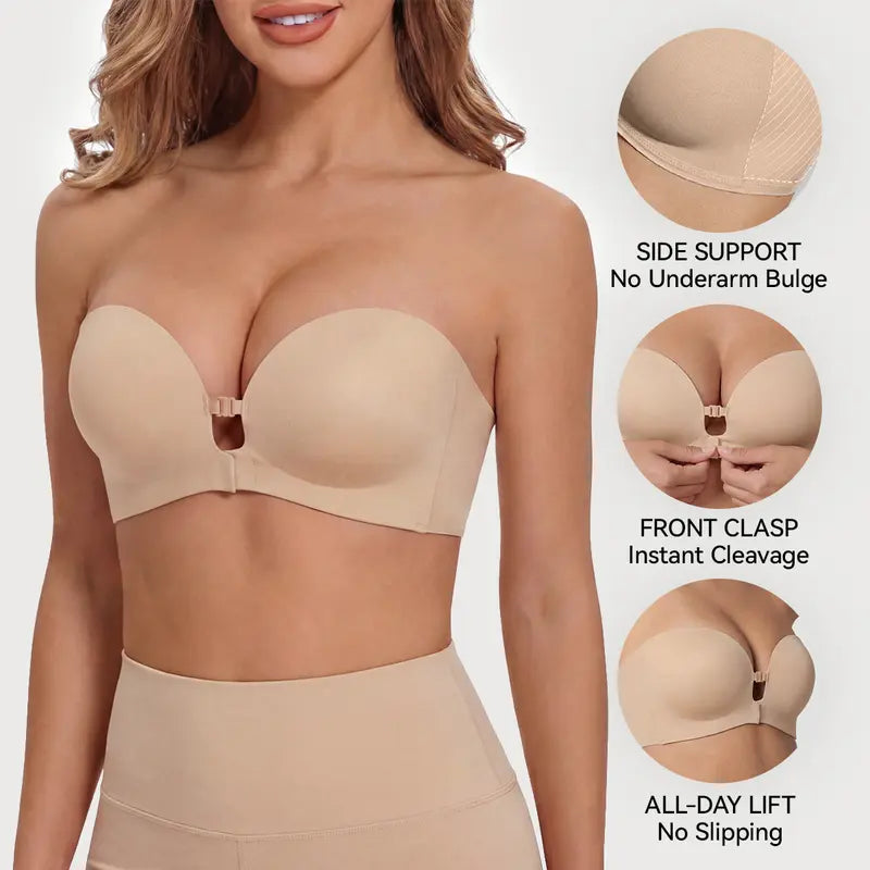 Strapless Front Closure Bra