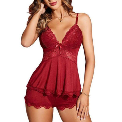 Midnight Kiss Lace Set