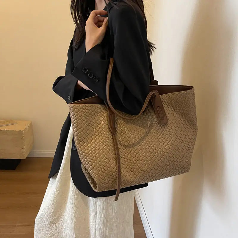 Stylish Weave Tote Bag