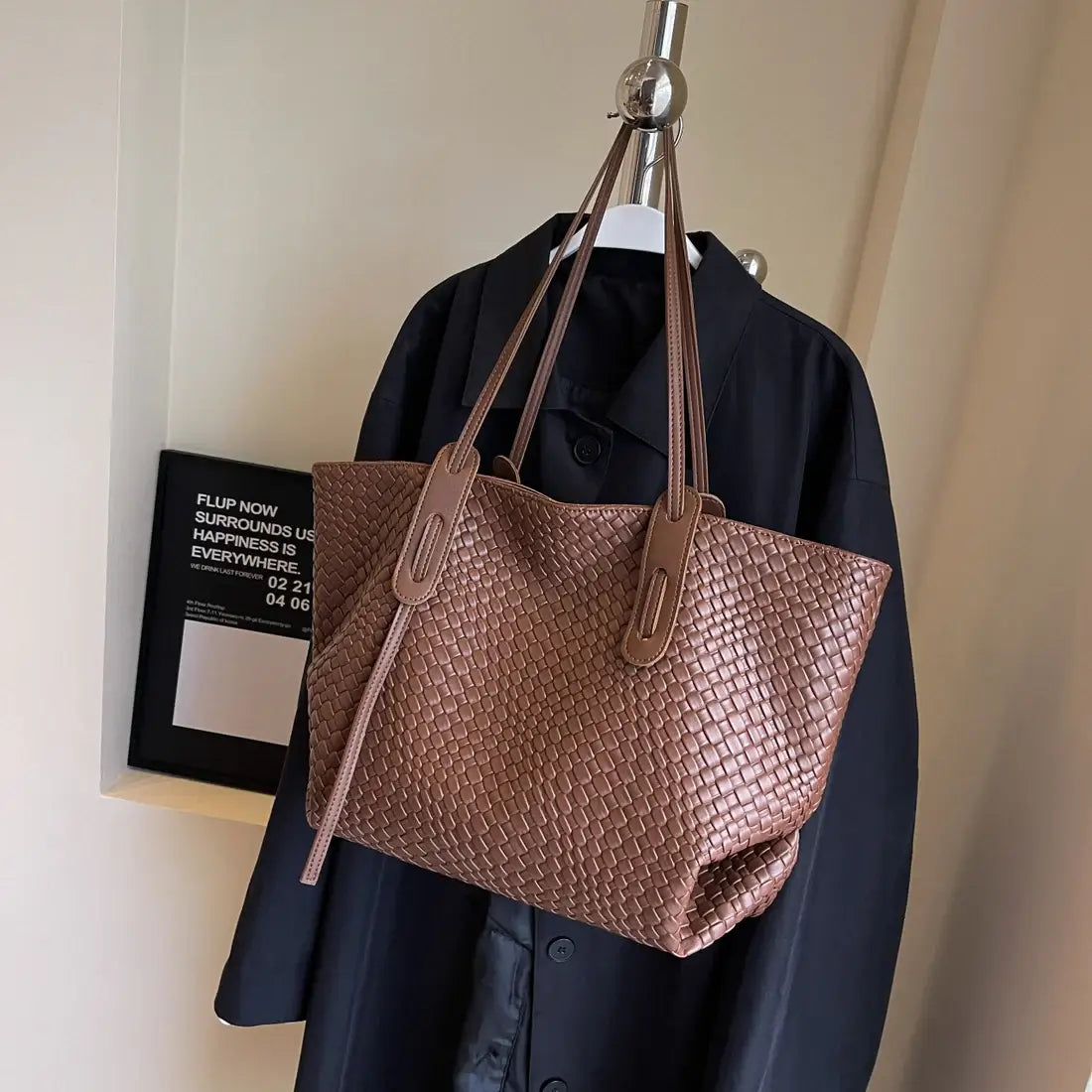 Stylish Weave Tote Bag