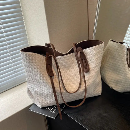 Stylish Weave Tote Bag