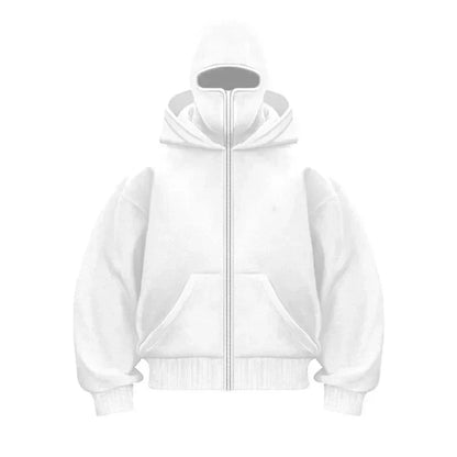 Masked Zipped Hoodie