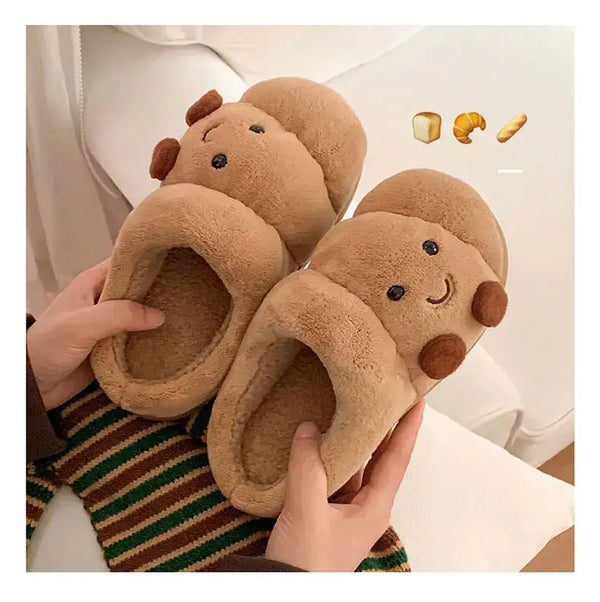 Cozy Croissant Slippers