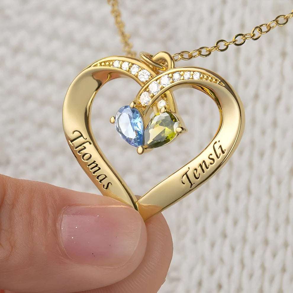 Collier Personnalisé Coeur d'Éclats
