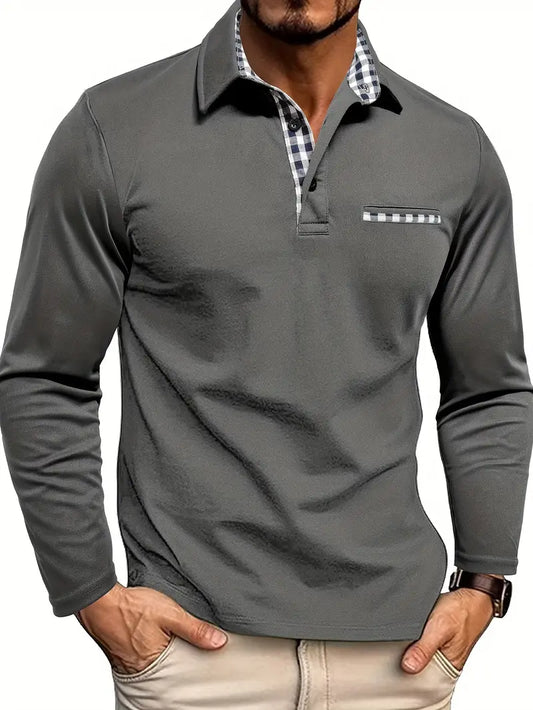 Long-sleeved polo shirt