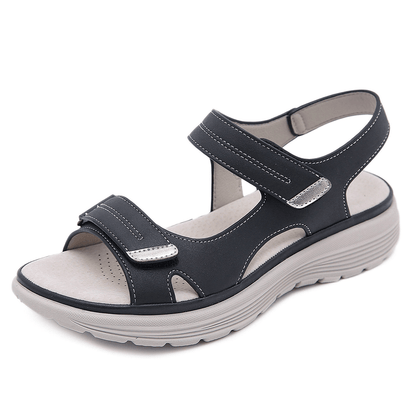 Elegant Comfort Leather Sandals