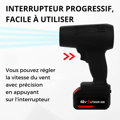 Souffleur sans fil pour un nettoyage rapide des feuilles et de la saleté