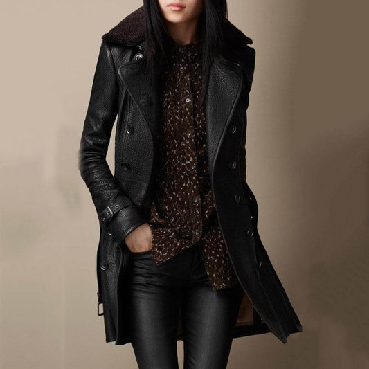Stylish Leather Coat