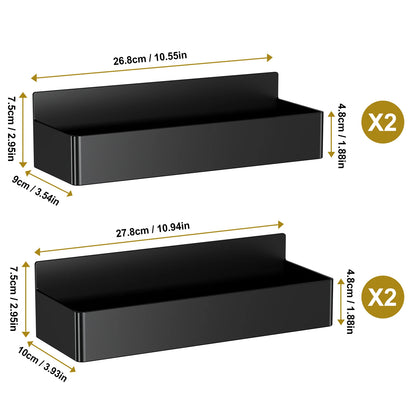 Magnetic Fridge Storage Shelves - 4 PCS