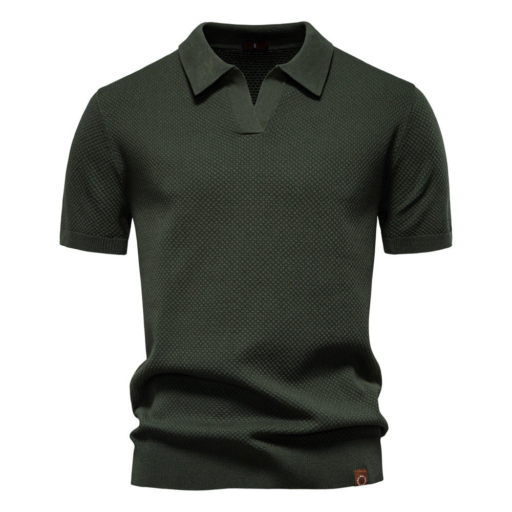 Stylish Textured Polo Shirt