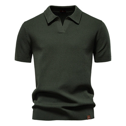Stylish Textured Polo Shirt