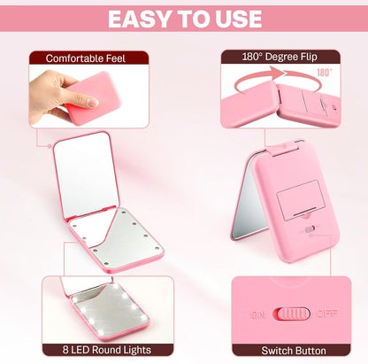Portable LED Makeup Mirror