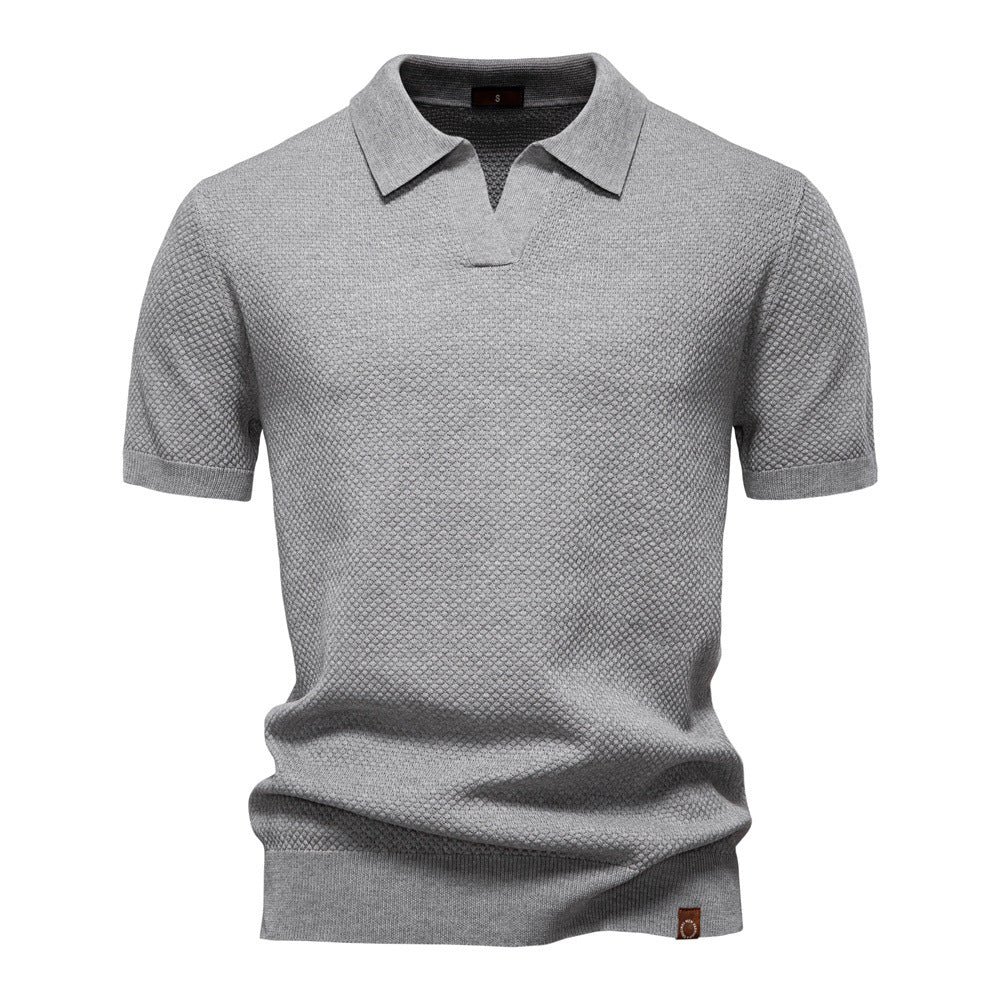 Stylish Textured Polo Shirt