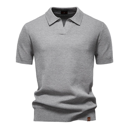 Stylish Textured Polo Shirt