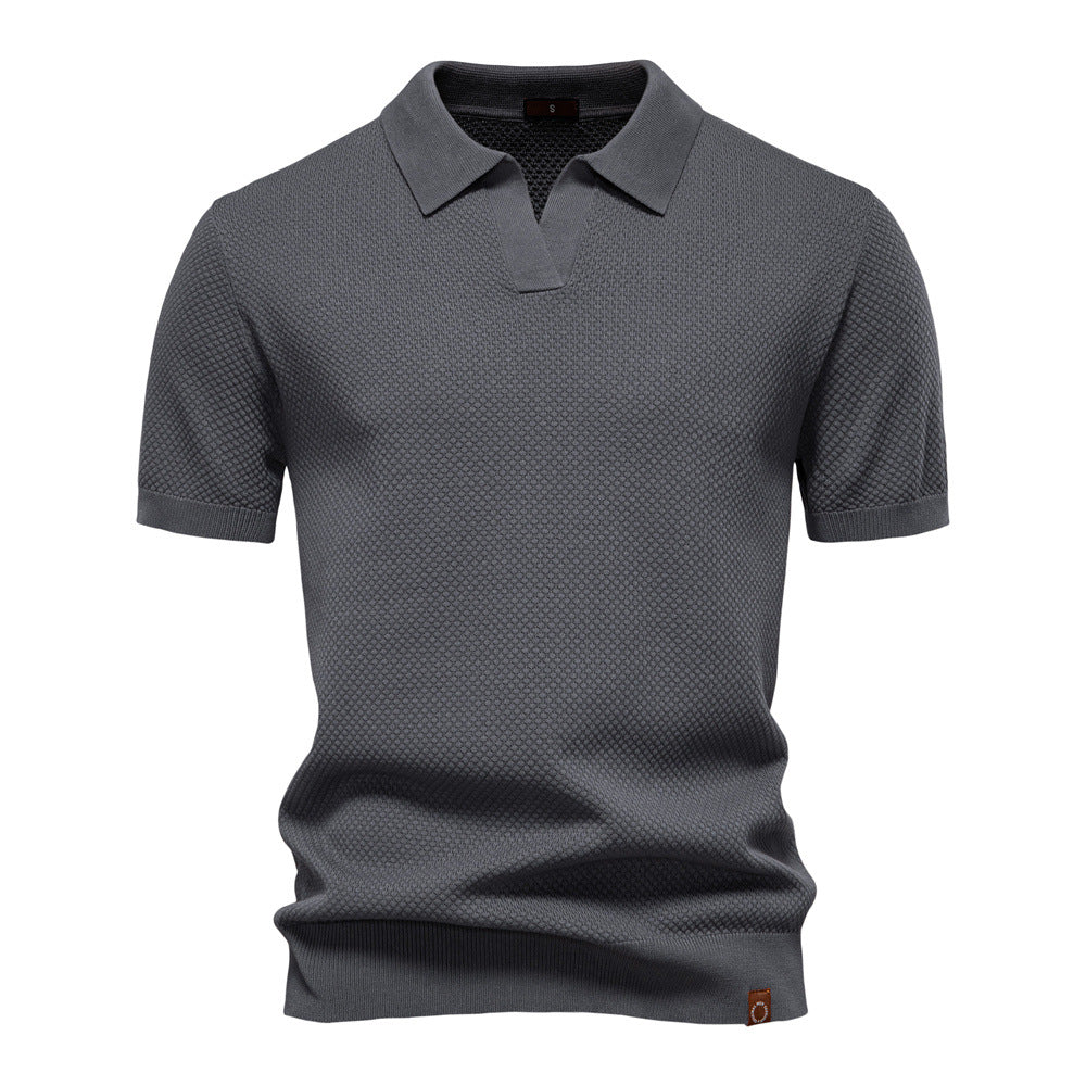 Stylish Textured Polo Shirt