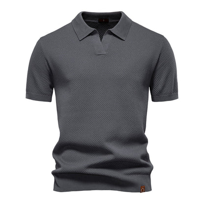 Stylish Textured Polo Shirt