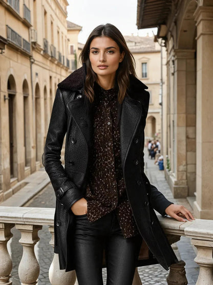 Stylish Leather Coat