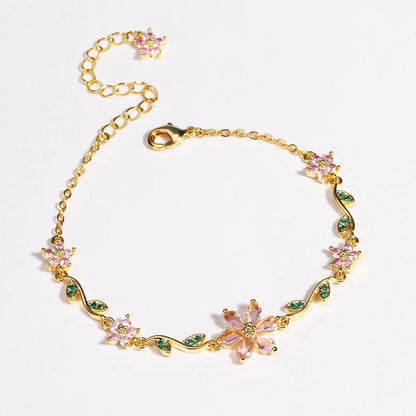 Crystal Petals Bracelet