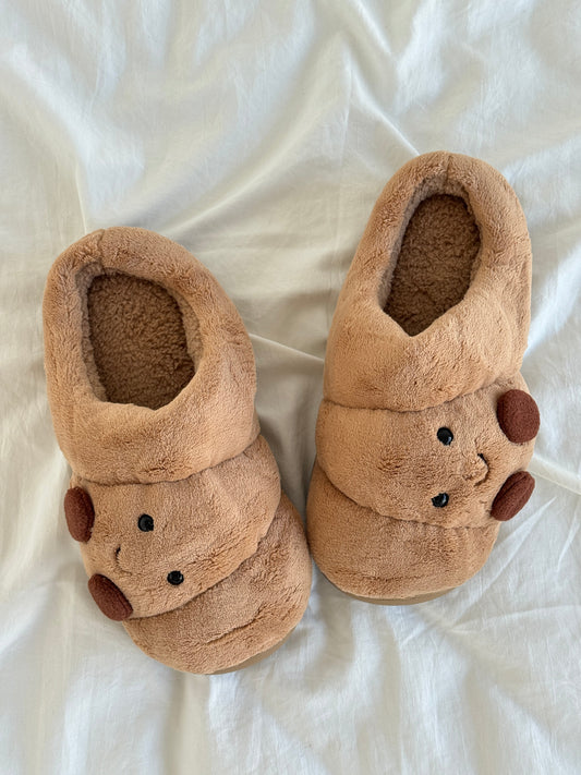 Cozy Croissant Slippers