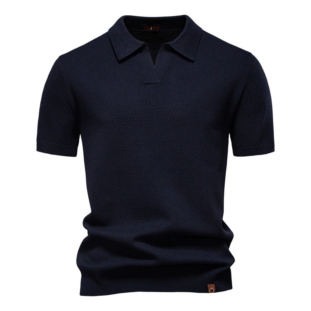 Stylish Textured Polo Shirt