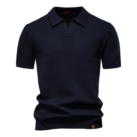 Stylish Textured Polo Shirt