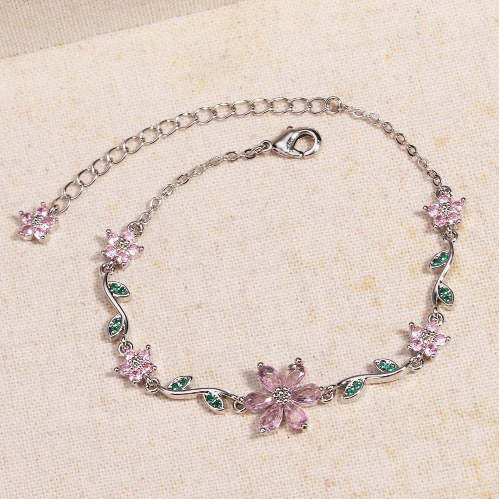Crystal Petals Bracelet