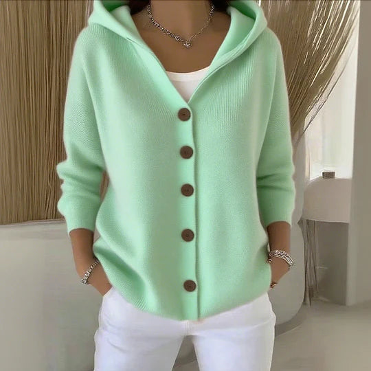 Cozy Hooded Knit Cardigan