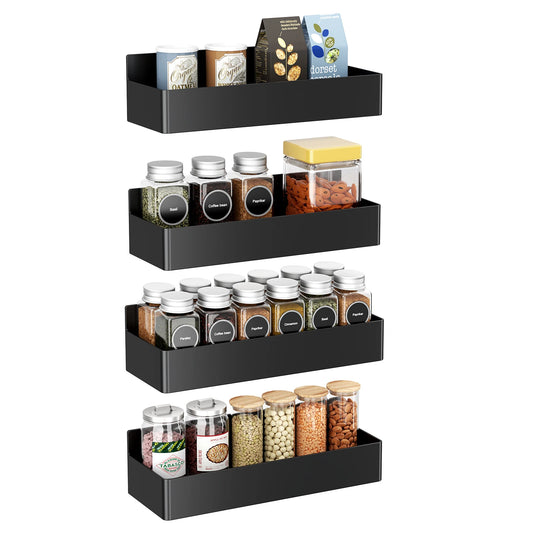 Magnetic Fridge Storage Shelves - 4 PCS