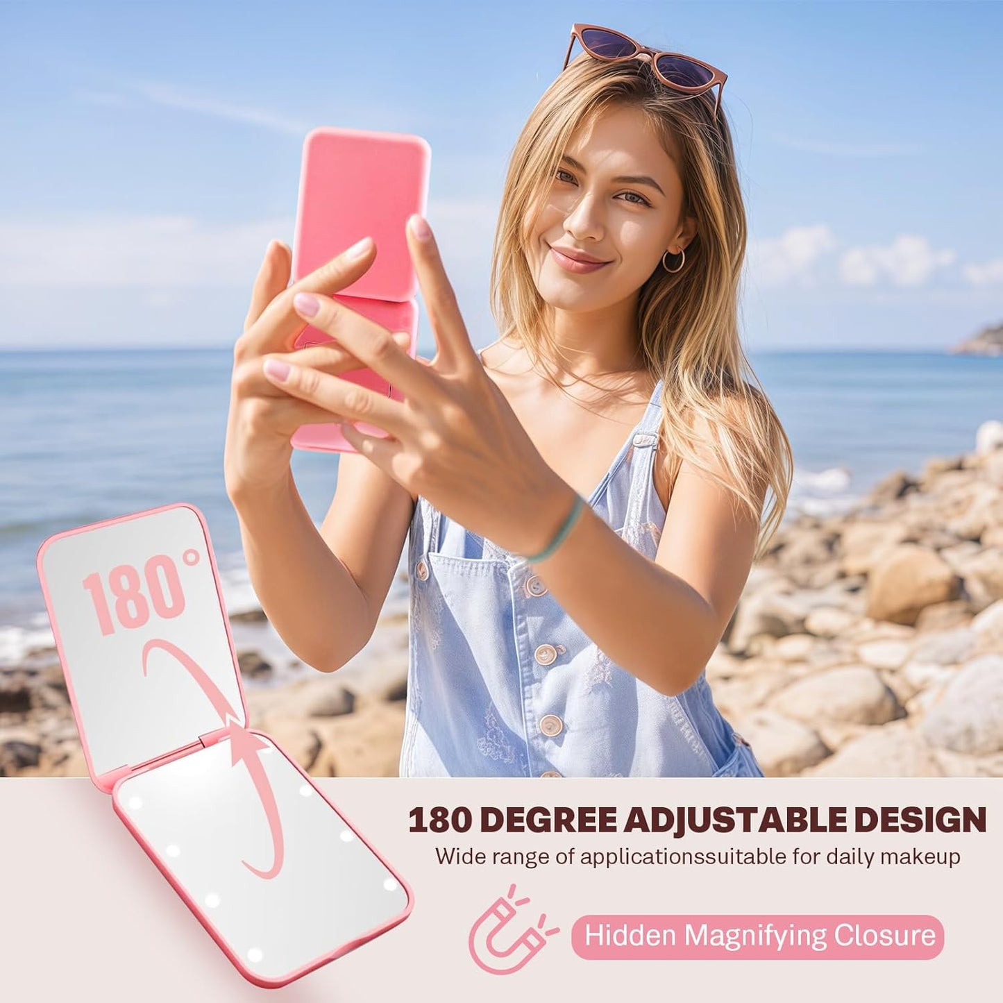 Portable LED Makeup Mirror