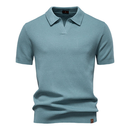 Stylish Textured Polo Shirt