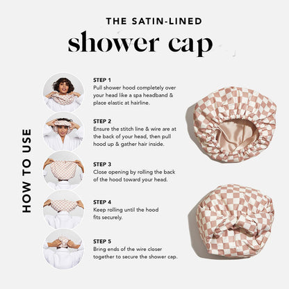 Luxury Satin Shower Cap