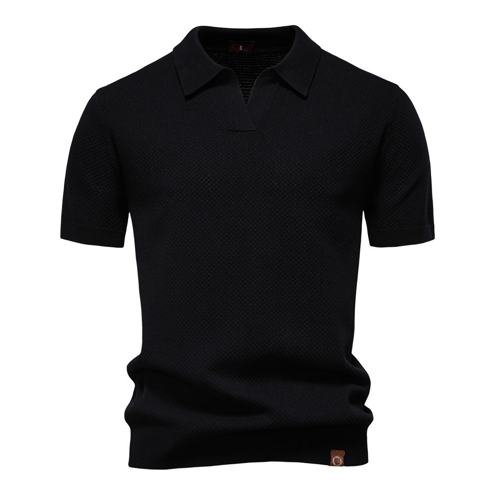 Stylish Textured Polo Shirt