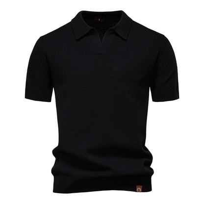 Stylish Textured Polo Shirt