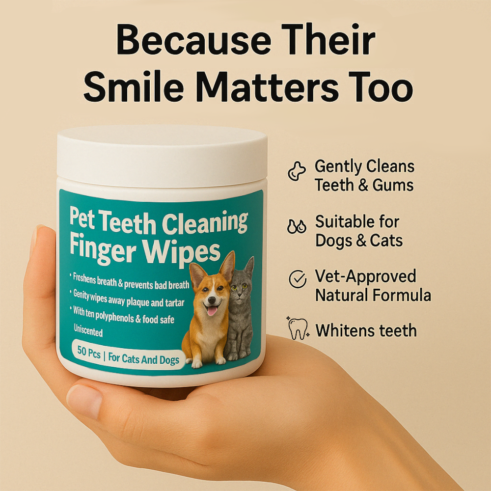Pet Dental Finger Wipes